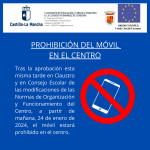 Prohibición del móvil.